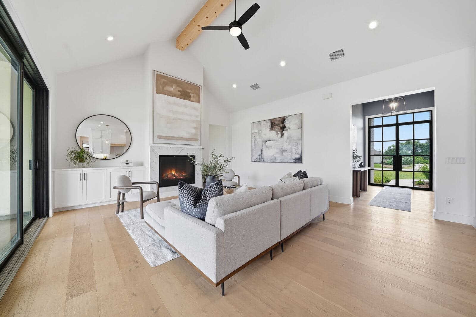 Bright modern living room